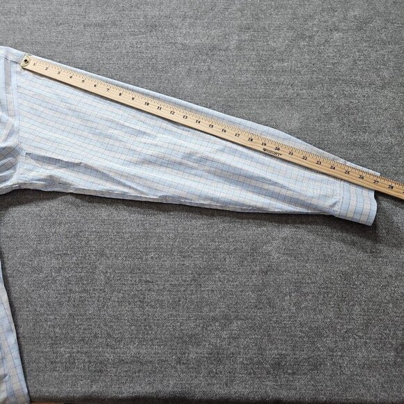 Eddie Bauer Shirt Mens Tall L Plaid LS Wrinkle Free Relaxed Fit Pocket Preppy - Picture 5 of 16